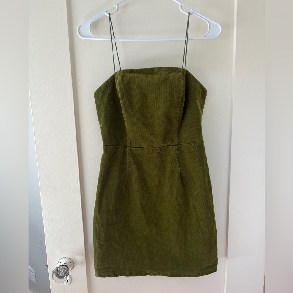 Green Corduroy Dress
